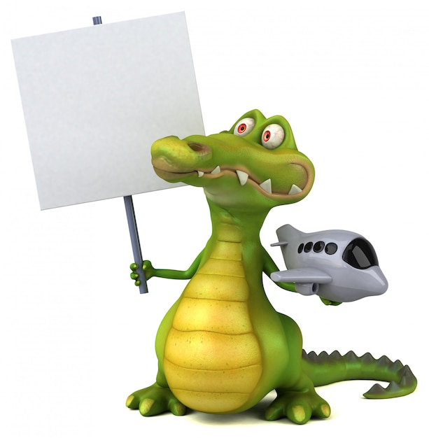 Photo crocodile animation