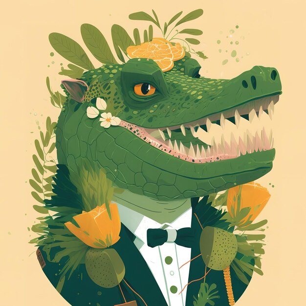 Crocodile illustration