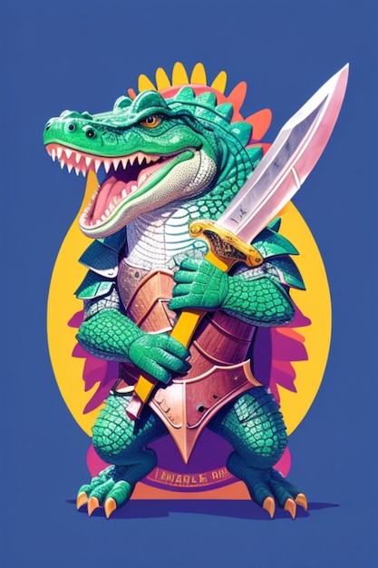 crocodile logo illustration