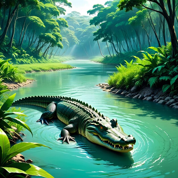 Photo crocodile