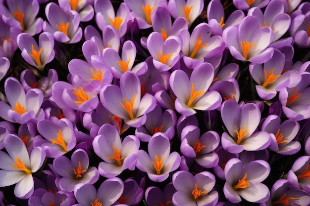 Crocuses as background and texture