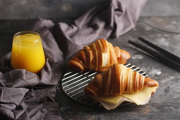 croissant bakery breakfast