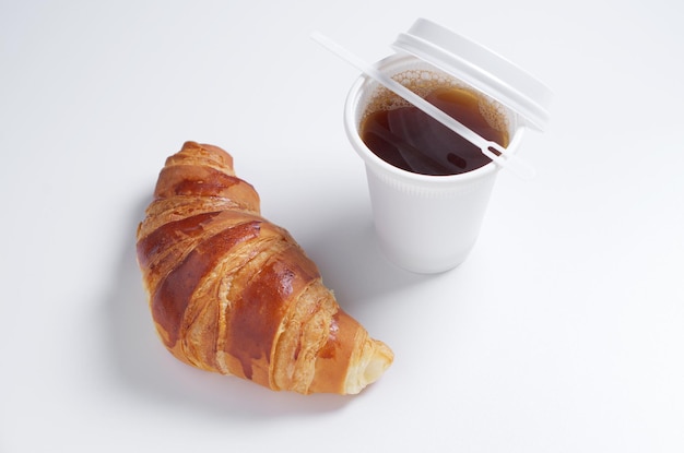 Croissant and coffee