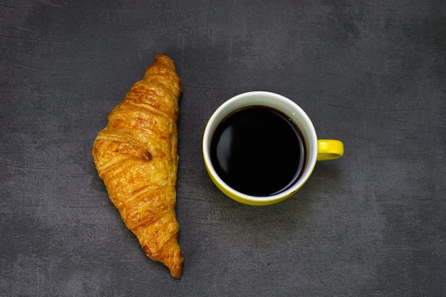 Croissant and coffee