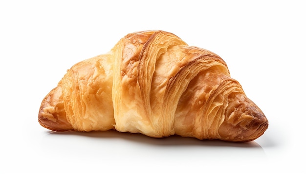 Croissant Elevation Side View Isolated