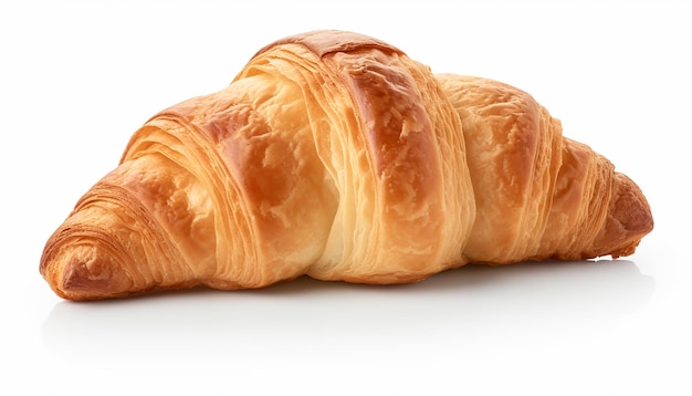 Croissant Elevation Side View Isolated