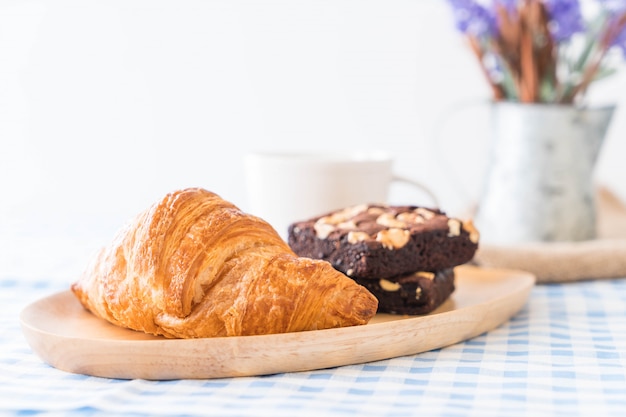 Croissant en brownies