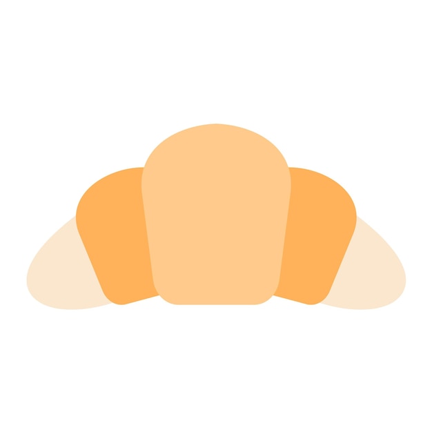 Photo croissant flat illustration