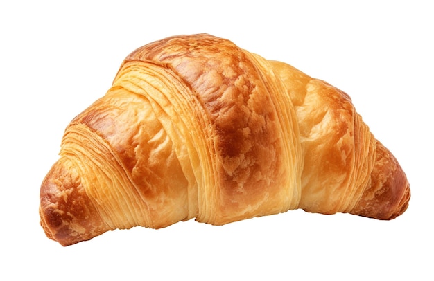 Croissant geïsoleerd op witte achtergrond Generatieve AI