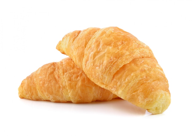 Foto croissant isolato su bianco