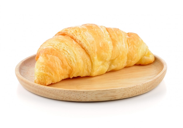 Croissant isolated on white 