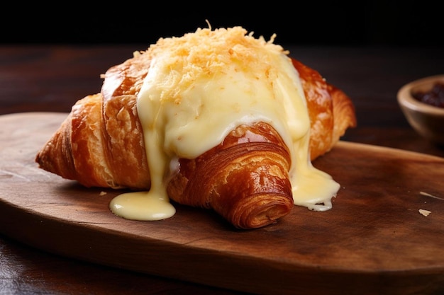 Foto croissant met gruyère kaas