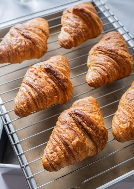 Croissant op bakrooster