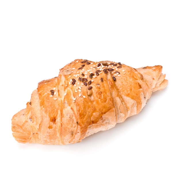 Croissant op een witte achtergrond