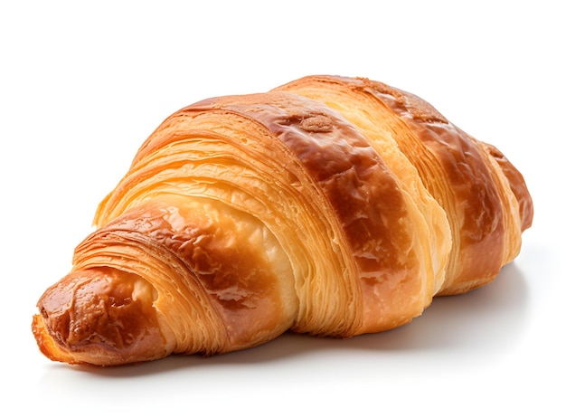 Croissant op een witte achtergrond