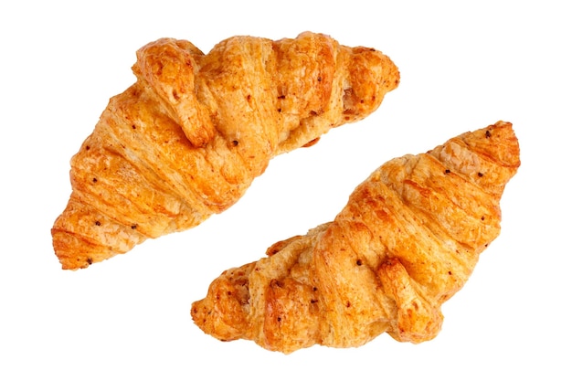 Croissant op witte achtergrond