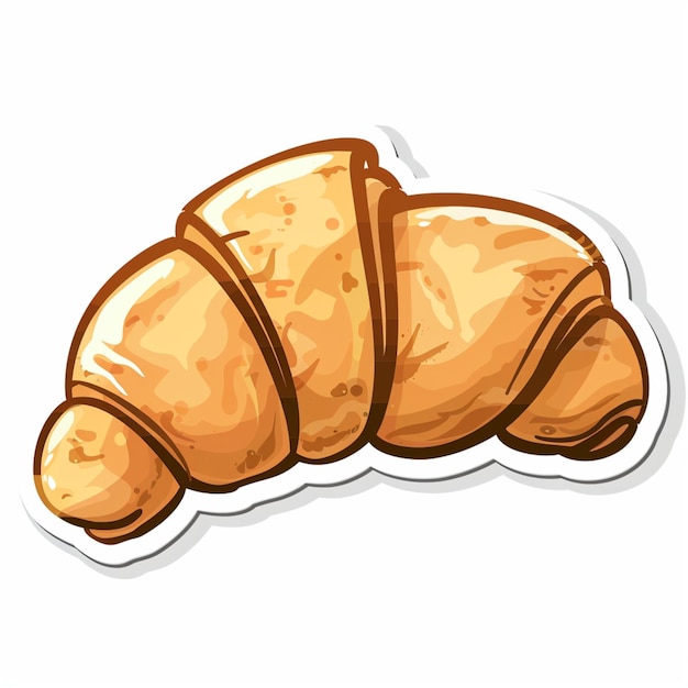 croissant sticker design