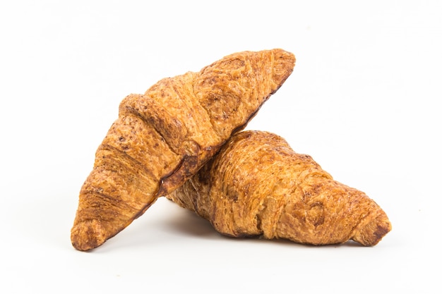 Croissant on white background 