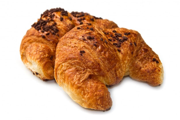 Croissant with chocolate