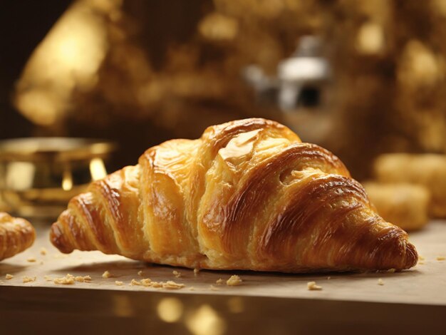 a croissant with a croissant on the top.