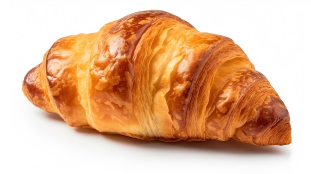 a croissant with a hole in the middle.