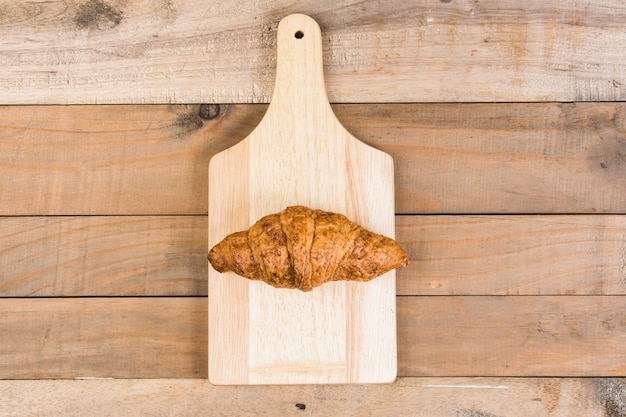 Croissant on the wood 