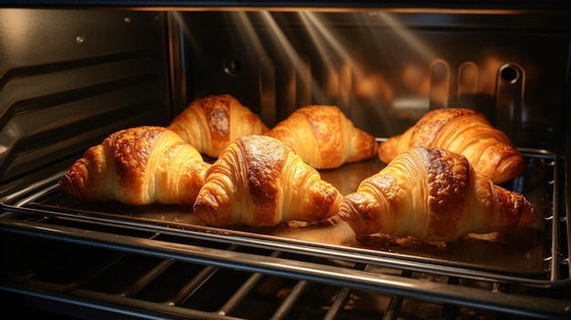 Foto croissant al forno