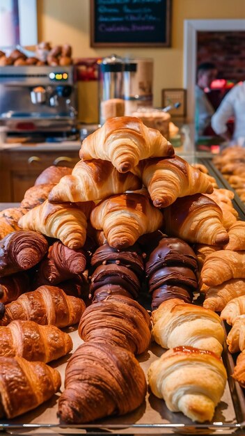 Croissants counter