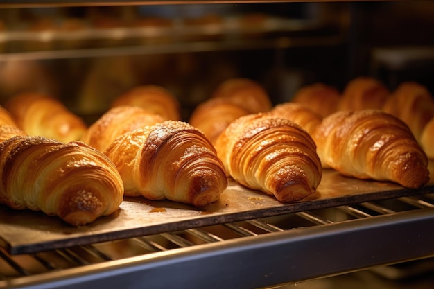 Croissants on the counter