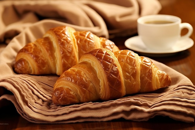 Croissants en een paar gezellige pantoffels voor een ontspannen ochtend.