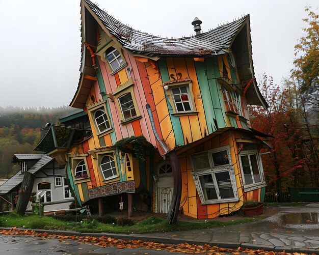 The Crooked House becomes the center of a gravitational anomaly a place where physics bend drawing curious minds from around the world