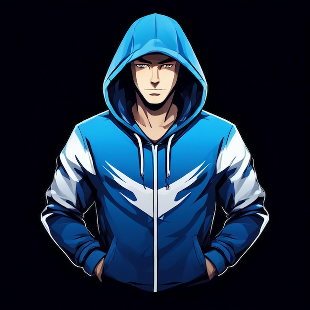 Crop hoodie model template with zip Premium AI generated image Crop hoodie model template with zip Premium AI generated image