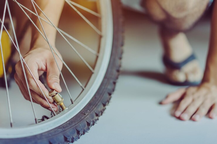 Step 10: Reinstall the tyre onto the wheel