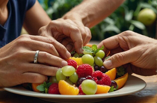 Cropped image of hands assembling a f