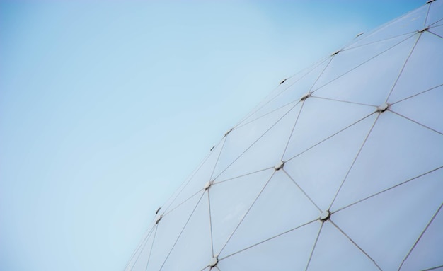 Cropped image of radar tower against clear sky