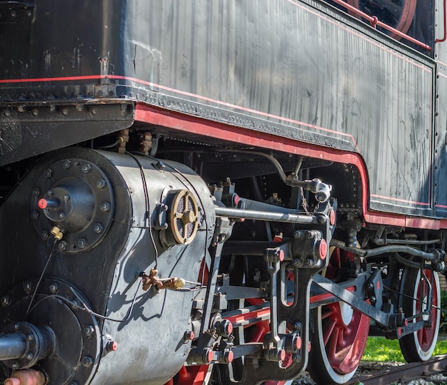 Photo cropped image of steam train