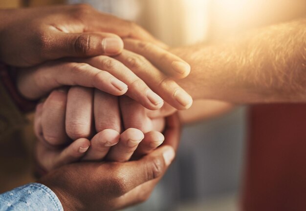 Cropped image of woman holding hands