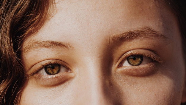 Фото Обрезанный портрет женских глаз