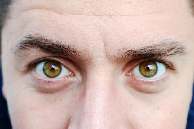 Photo cropped portrait of young man