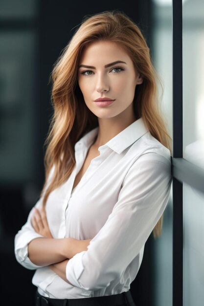 Cropped shot of an attractive young businesswoman standing in a modern office