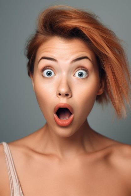 Cropped shot of an attractive young woman looking shocked