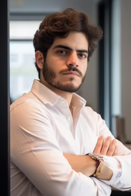 Cropped shot of a man in an office