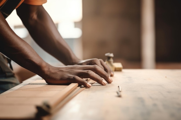 Photo cropped shot of a man working on a construction project