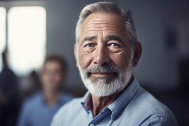 Cropped shot of a mature male teacher in his classroom created with generative ai