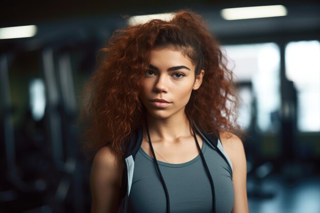 Cropped shot of a young woman in workout clothing at the gym