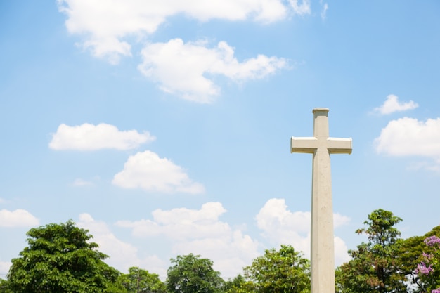 cross in the cemetery