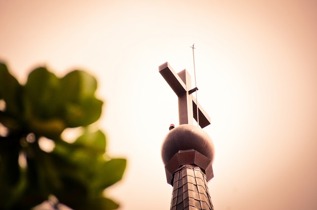 Cross at christian church