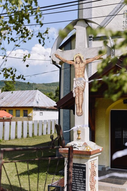 cross in the church Rusky Hrabovec