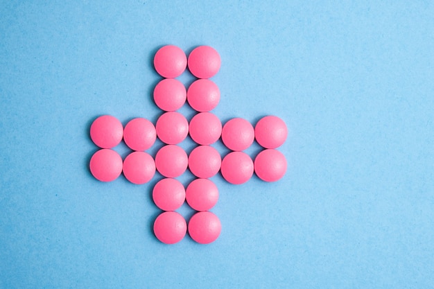 Cross of pink pills 