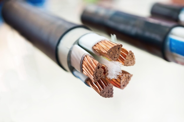 Cross section of highvoltage cable